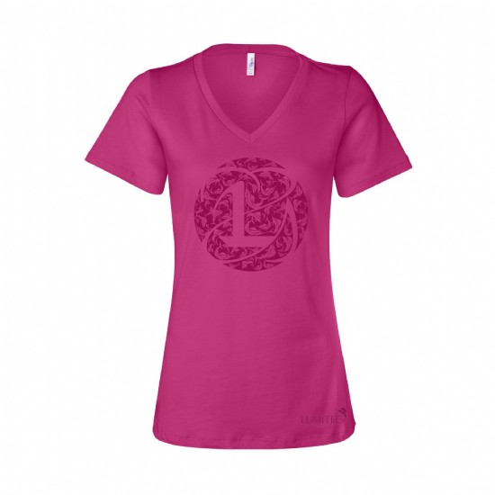 Bella + Canvas Ladies V Neck Sailfish Pattern Tee #4