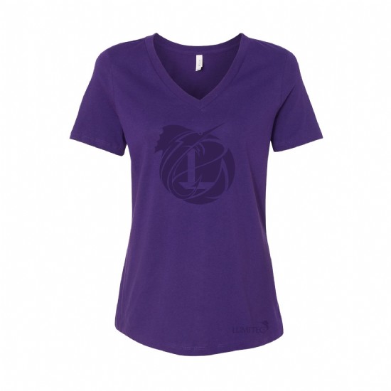 Bella + Canvas Ladies V Neck Logo Fish Tee #5